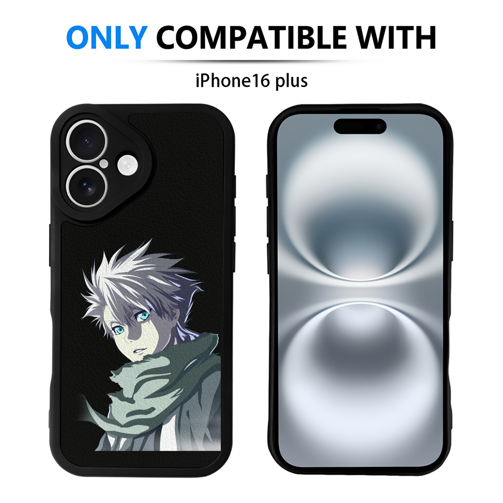 （画像用） ブリーチ 日番谷冬獅郎（ひつがや とうしろう） BLEACH Hitsugaya Toushirou 【iPhone 16シリーズ対応】シリコンスマホケース（レザー調） 材質：シリコン